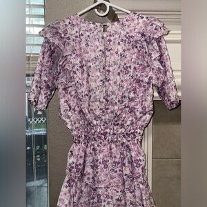 HELLO MOLLY purple flower dress size medium- large